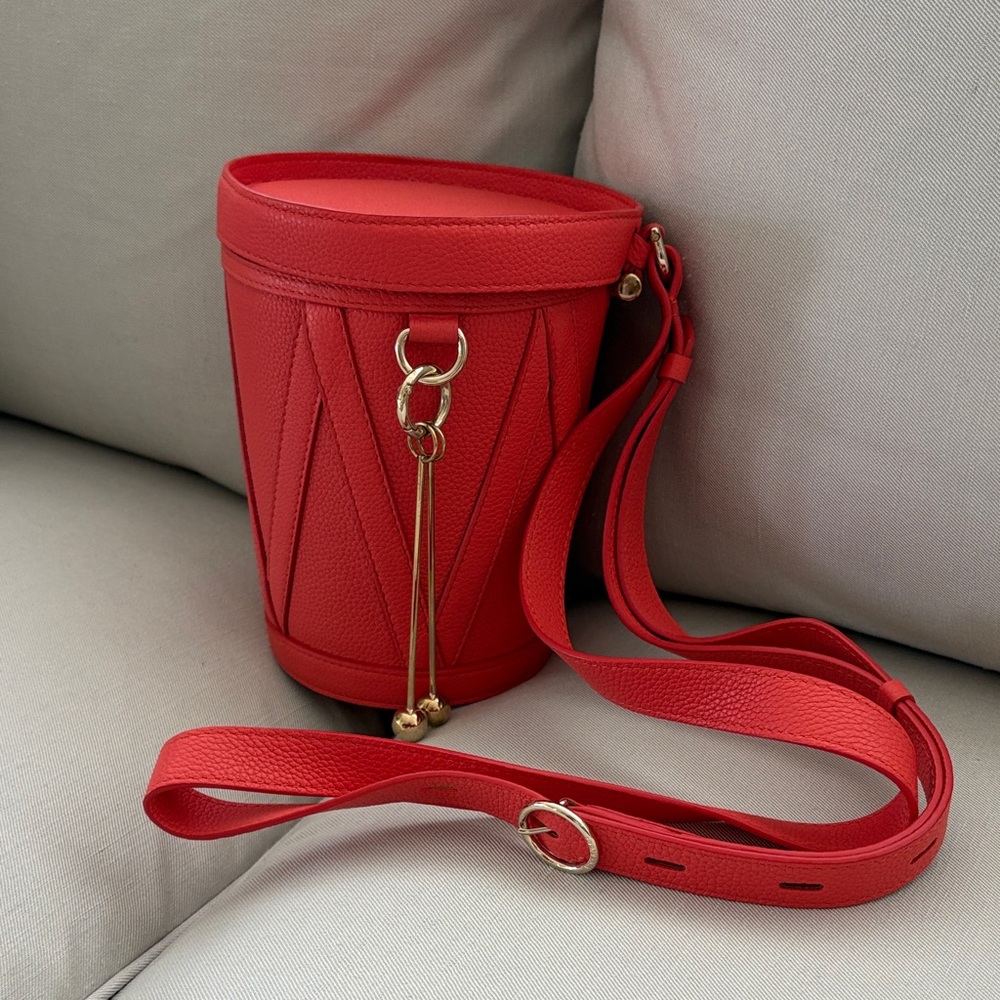 Nina Ricci Drum Barrel Bag, Coral